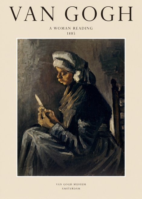 Van Gogh A Woman Reading No1 - Juliste