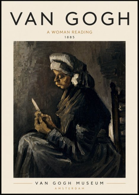 Van Gogh A Woman Reading No6 - Juliste