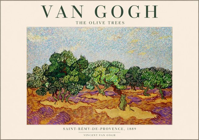 Van Gogh The Olive Trees No1 - Juliste
