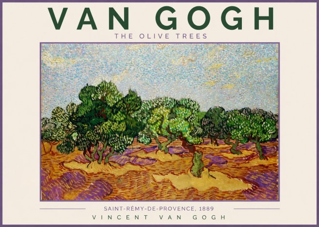 Van Gogh The Olive Trees No2 - Juliste