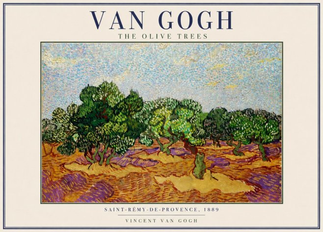 Van Gogh The Olive Trees No3 - Juliste