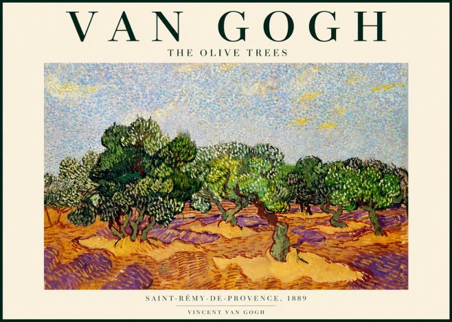 Van Gogh The Olive Trees No4 - Juliste