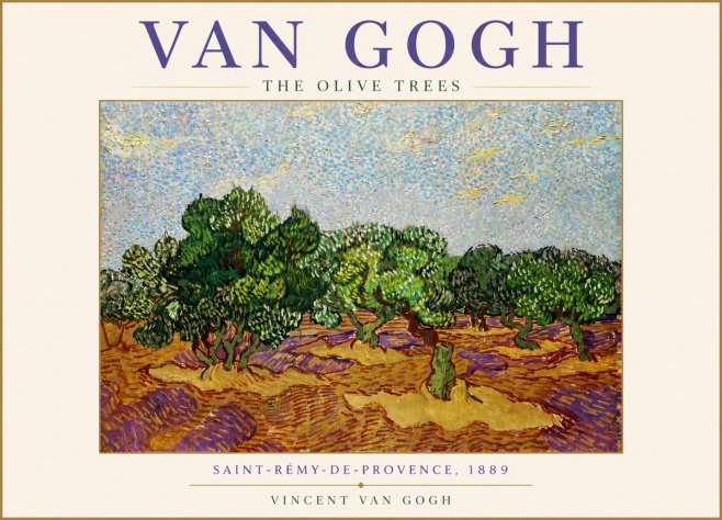 Van Gogh The Olive Trees No5 - Juliste