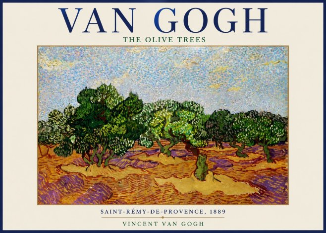 Van Gogh The Olive Trees No6 - Juliste