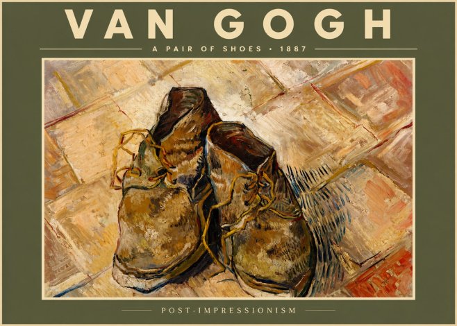 Van Gogh A Pair of Shoes No6 - Juliste