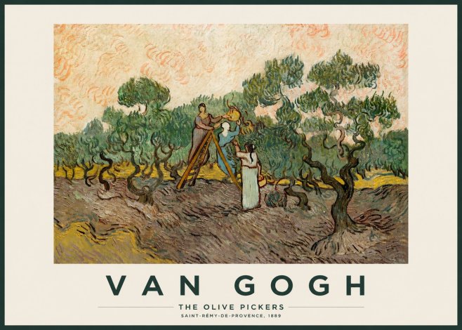 Van Gogh The Olive Pickers I No2 - Juliste