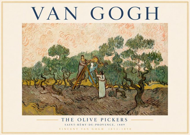 Van Gogh The Olive Pickers I No3 - Juliste