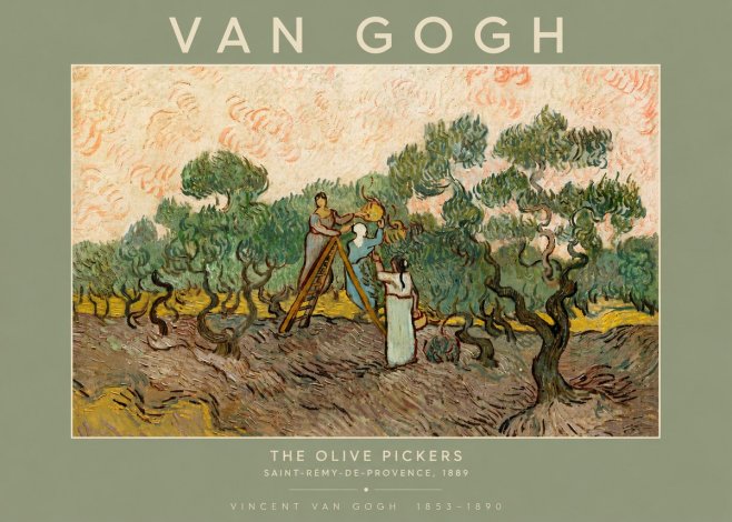 Van Gogh The Olive Pickers I No4 - Juliste