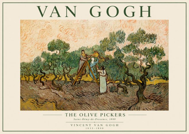 Van Gogh The Olive Pickers I No5 - Juliste