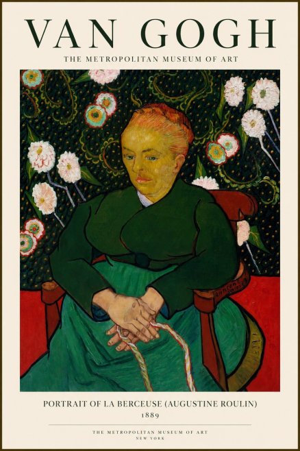 Van Gogh Portrait of La Berceuse (Augustine Roulin) No1 - Juliste