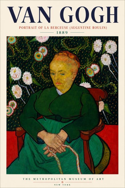 Van Gogh Portrait of La Berceuse (Augustine Roulin) No3 - Juliste
