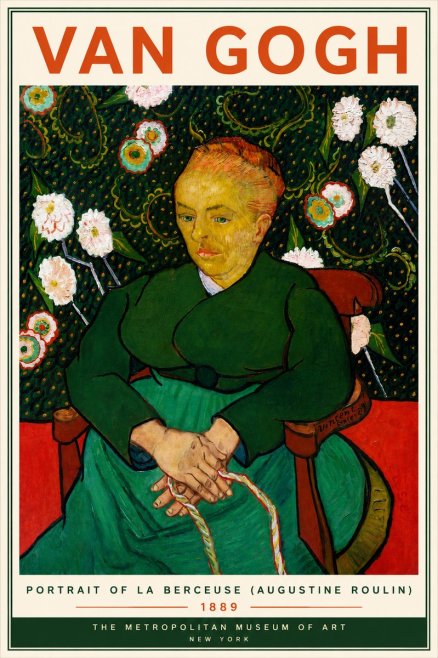 Van Gogh Portrait of La Berceuse (Augustine Roulin) No5 - Juliste