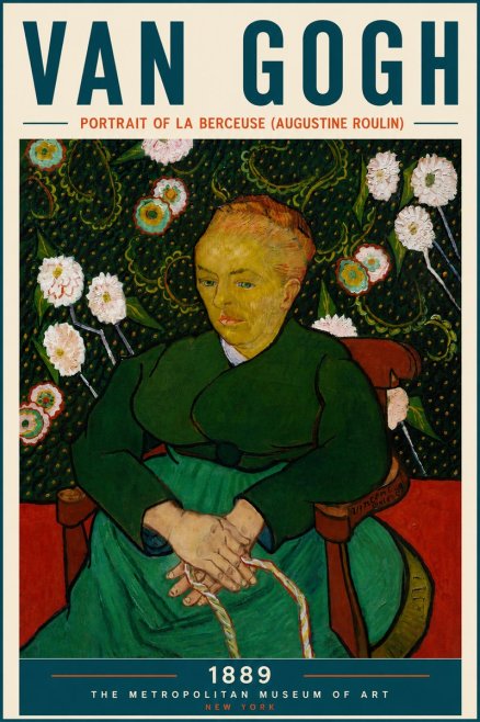 Van Gogh Portrait of La Berceuse (Augustine Roulin) No6 - Juliste