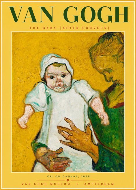 Van Gogh The Baby (After Couveur) No2 - Juliste