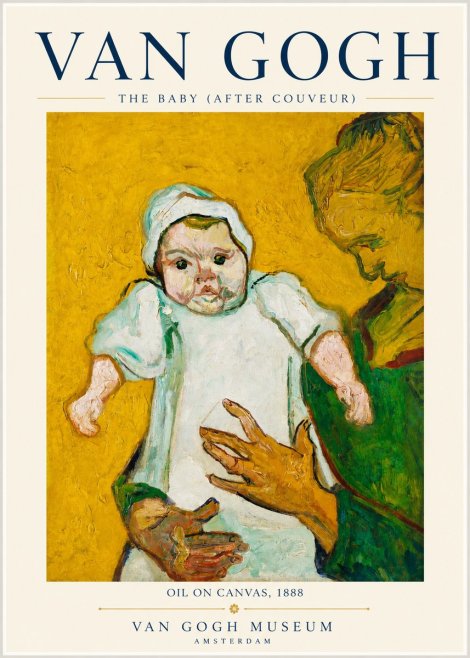 Van Gogh The Baby (After Couveur) No3 - Juliste