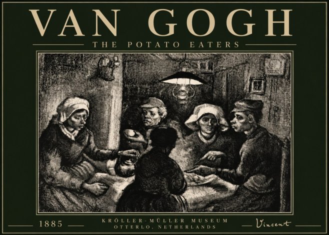 Van Gogh The Potato Eaters I No5 - Juliste