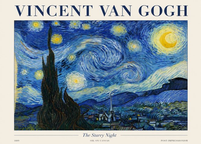 Van Gogh The Starry Night No3 - Juliste
