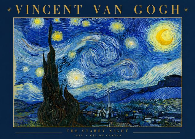 Van Gogh The Starry Night No6 - Juliste
