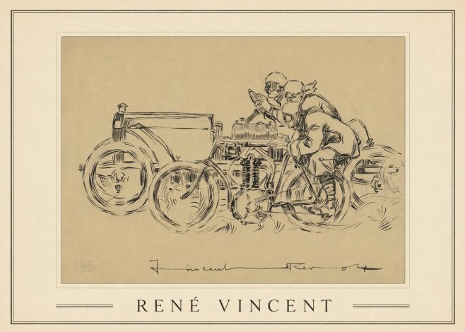 René Vincent Course Automobile No1 - Juliste