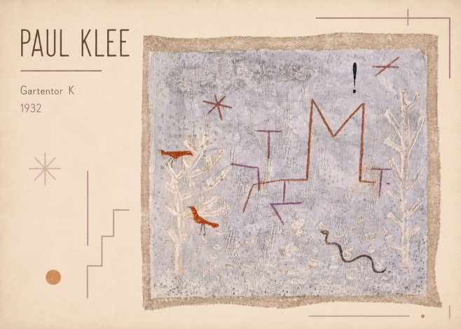 Paul Klee Gartentor K No1 - Juliste