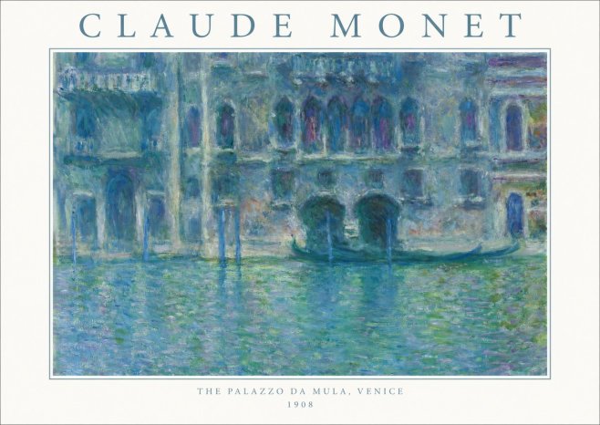 Monet The Palazzo Da Mula, Venice No1 - Juliste