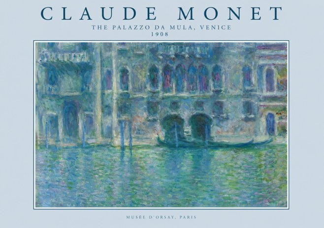 Monet The Palazzo Da Mula, Venice No2 - Juliste