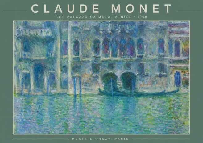Monet The Palazzo Da Mula, Venice No4 - Juliste