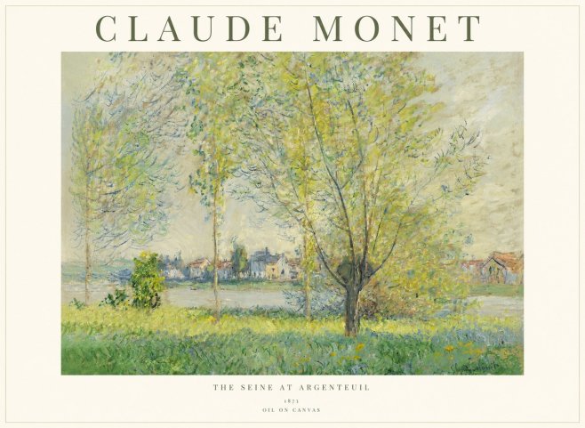 Monet The Seine at Argenteil No1 - Juliste