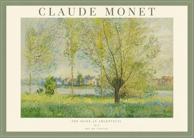 Monet The Seine at Argenteil No4 - Juliste
