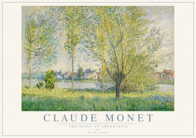 Monet The Seine at Argenteil No6 - Juliste