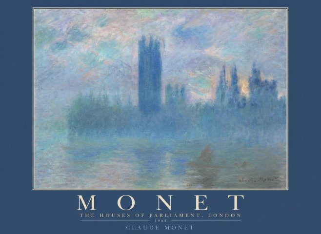 Monet The Houses of Parliament, London I No2 - Juliste