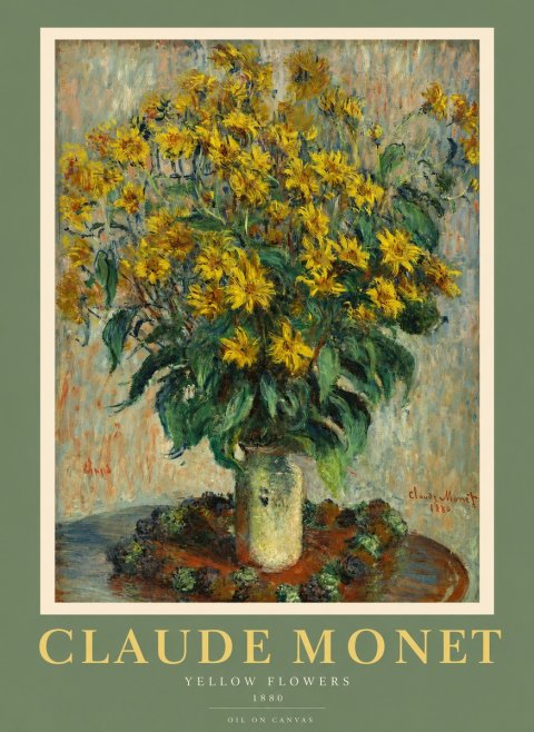 Monet Yellow Flowers No2 - Juliste