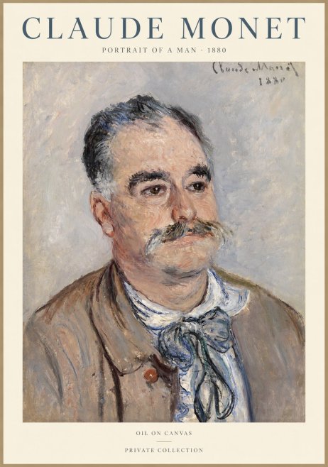 Monet Portrait of a Man No1 - Juliste
