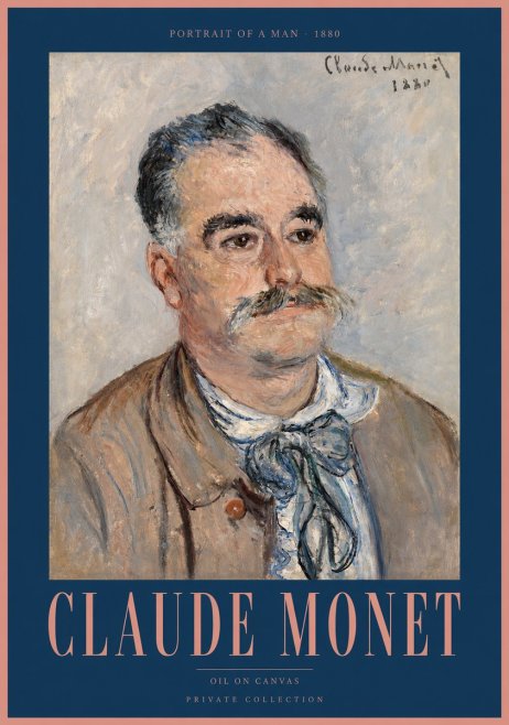 Monet Portrait of a Man No2 - Juliste