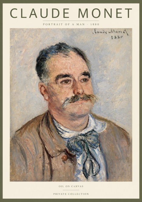Monet Portrait of a Man No3 - Juliste