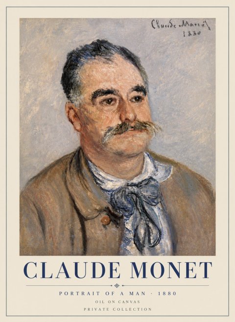 Monet Portrait of a Man No6 - Juliste