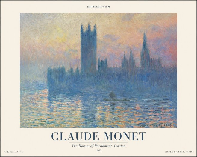 Monet The Houses of Parliament, London II No1 - Juliste