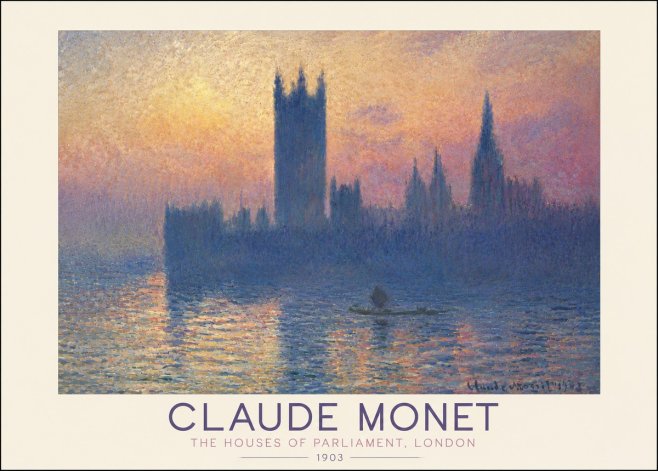 Monet The Houses of Parliament, London II No5 - Juliste