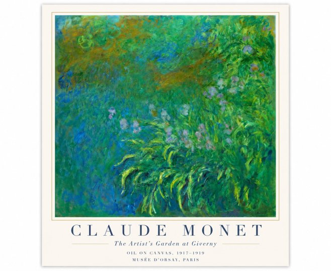 Monet The Artist's Garden at Giverny No3 - Juliste