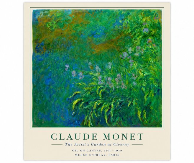Monet The Artist's Garden at Giverny No6 - Juliste