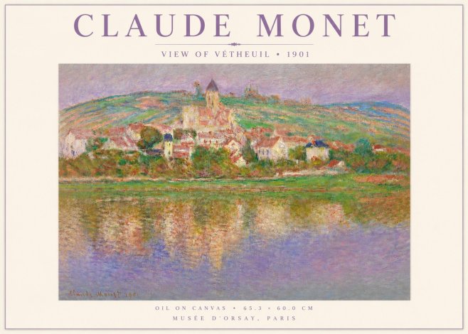 Monet View of Vétheuil I No4 - Juliste