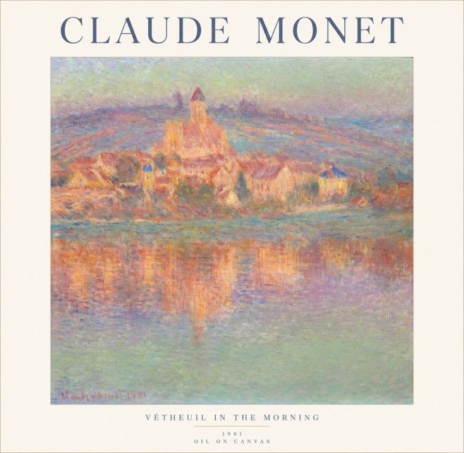 Monet Vétheuil in the Morning No1 - Juliste