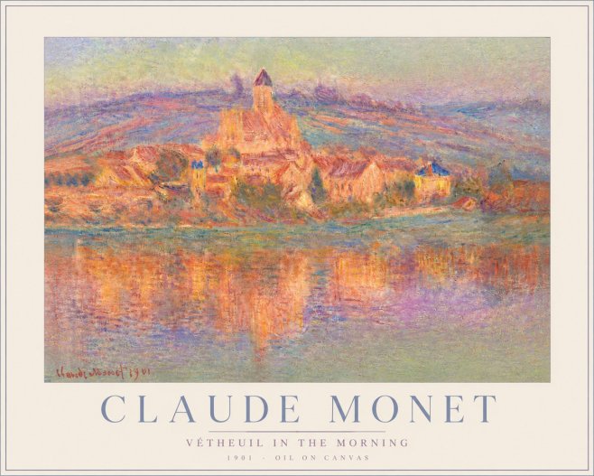 Monet Vétheuil in the Morning No5 - Juliste