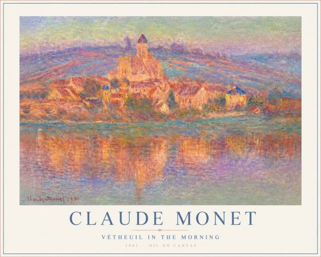 Monet Vétheuil in the Morning No6 - Juliste