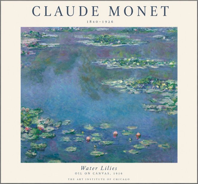 Monet Water Lilies I No1 - Juliste