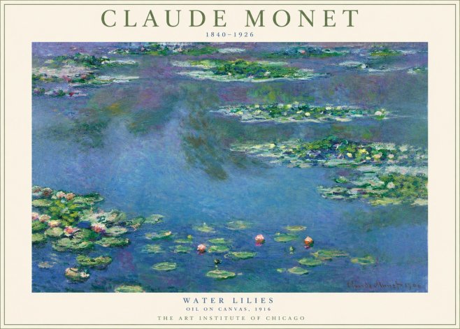 Monet Water Lilies I No3 - Juliste
