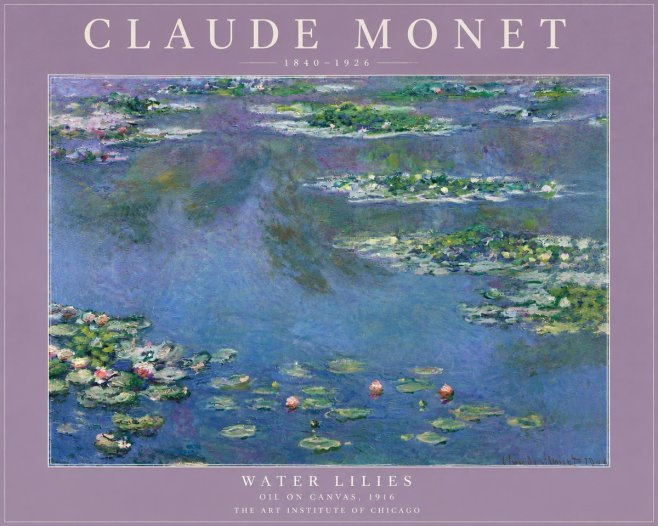 Monet Water Lilies I No5 - Juliste