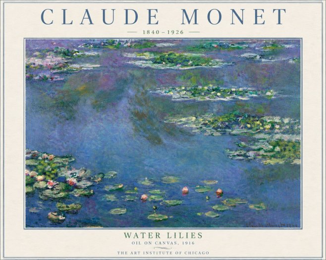 Monet Water Lilies I No6 - Juliste