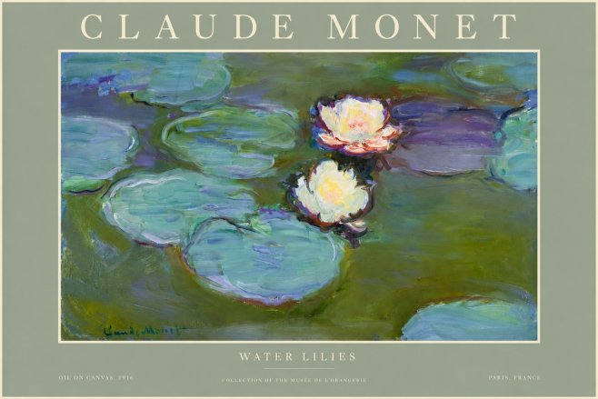 Monet Water Lilies II No2 - Juliste
