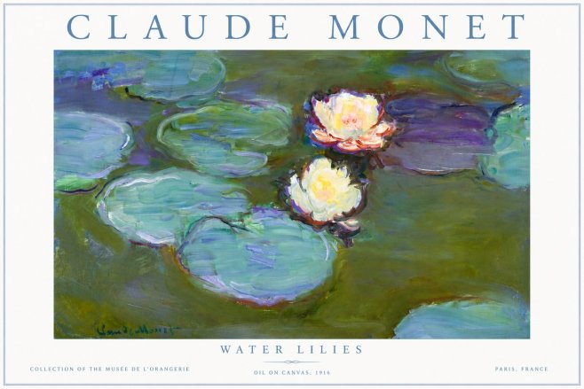 Monet Water Lilies II No5 - Juliste